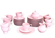 #020:  Hutschenreuther Porcelaine Rose Modell Drache Kaffeeservice 37 Teile