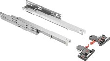 GTV Unterflurführung 500mm Vollauszug Soft-Close Schubladenschienen 30kg 2er Set