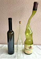 Leere Flaschen,  Wein Chateauneuf du Pape 1988  Weinbrand, Schnaps