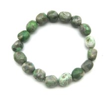 Nugget-Armband kleine Steine Variscit in Matrix 10 - 12 mm