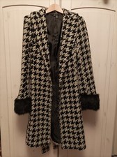 Mantel Zara, Hahnentritt Muster in Größe S