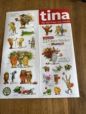 Stickerbogen aus Zeitschrift ~