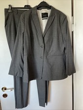 Oui Damen Hosenanzug grau