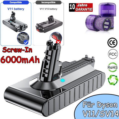 6000mah akku für - akku, v11