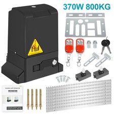 Schiebetorantrieb Motor 370W Toröffner Elektrisch 800KG Hoftorantrieb Warnlicht