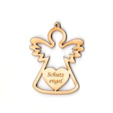 Schutzengel 7 cm aus Holz zum