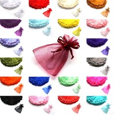 Organza Beutel Organzasäckchen 10x7,5 cm Gastgeschenke Schmuck Deko viele Farben