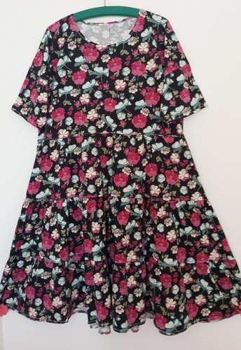 Jersey kleid linie stufig - jersey, a-linie