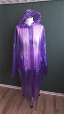 DDR Regenmantel ? Colorplast PVC  52-54 vintage retro Ostalgie lila