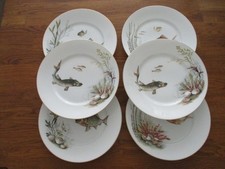 6 x Speiseteller Fischteller