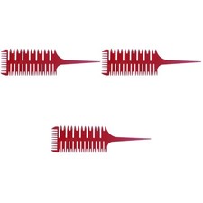  3 stücke 3 seiten fische knochenform kamm salon färbe färbungsabgabebürste für