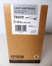Epson T6039 Light Light Black 220ml für Stylus Pro 7800 9800 7880 Tinte #18 KT