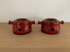 Feuerzangenbowle Traumfeuer Keramik   2 Stövchen - TOP