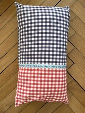 Kissen Kariert Blau-rot, 30x50