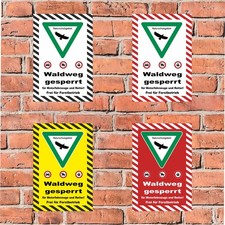 Schild Waldweg gesperrt