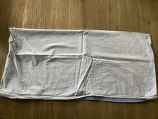 Kissenbezug, 40x80 cm, blau/weiß gestreift, Reißverschluss, Baumwolle, wie neu