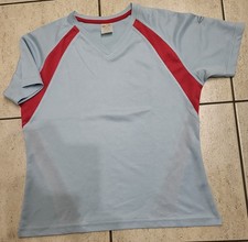 Shamp Damen oder Mädchen Shirt Laufshirt Sportshirt hellblau  Gr. S, 36-38