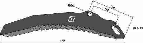 434070 434048 ladewagenmesser - 434048,