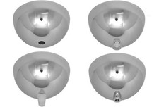 Baldachin 100x50 Kugelform Eisen verchromt Lampenbaldachin mit/ohne Zugentlaster