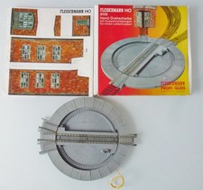 Fleischmann 6150 H0, Profi-Gleis, Hand-Drehscheibe 4 Auf-/ Abfahrgleisteile OVP