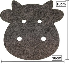 8 x felt coasters, table