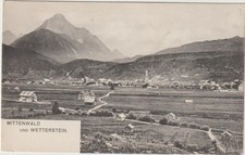 Alte AK Mittenwald und Wetterstein