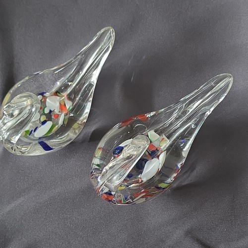 2tlg set glasschalen schwan - set,
