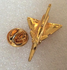Vintage Fly Military Saab JAS 39 Gripen Pin (außer Fehler) Gold
