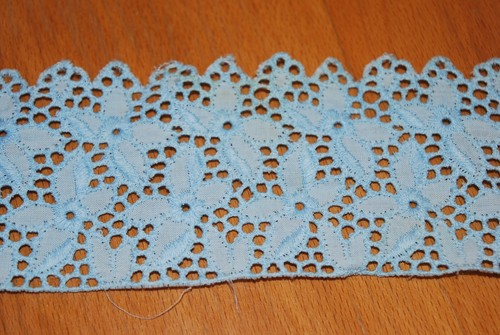 Alte hellblaue spitze - alte,