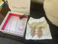 Original Oscar de la renta Ohrclips rosa