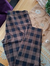 Tchibo Essentials Damenhose Stretch braun-schwarz Kariert Gr.44 gebr.w.Neu