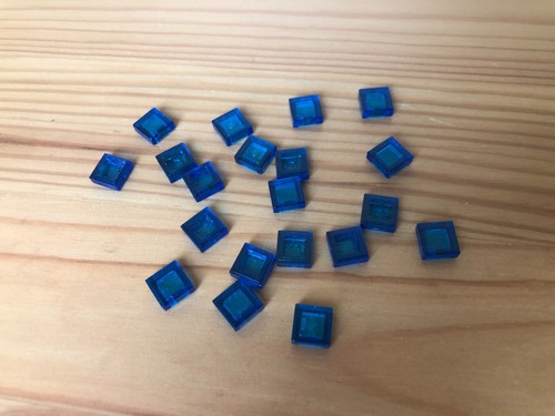 Lego 20x tile trans dark - 20x,