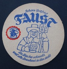 Alter Bierdeckel FAUST