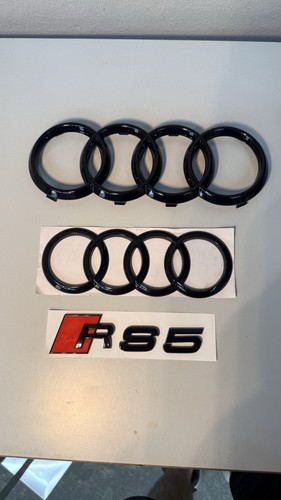 Audi rs5 emblem set schwarz - set,
