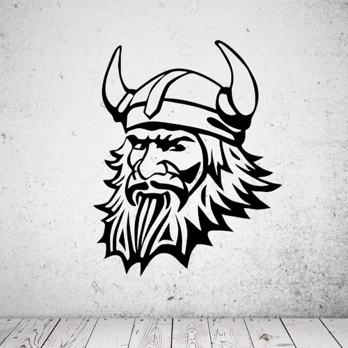 Wandtattoo wikinger mit helm - wandtattoo,