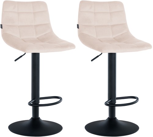 2er set barhocker jerry samt - barhocker,