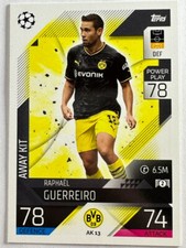 Topps Match Attax UCL Extra 2022/23 BVB Dortmund Away Kit Raphael Guerreiro AK13