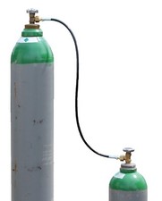 Umfüllschlauch für Argon, CO2, Schutzgas, Ballongas 1 m