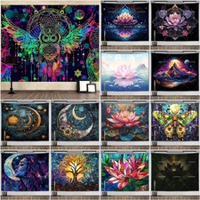 Mond Lotus Eule Motte