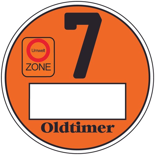 Euro plakette oldtimer - euro, 7