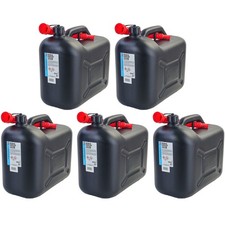 5x 20L Reserve Kanister Benzin Diesel Kunststoff mit roten Einfüllstutzen