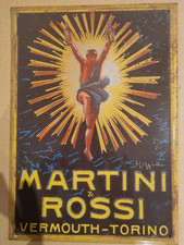 Martini Rossi Vermouth, Blechschild, Italien ca.1980, H34xB23cm