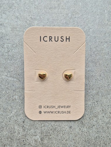 Neu heart ohrstecker - heart, gold