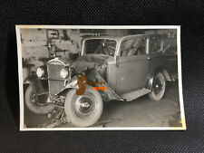 alte Foto Ansichtskarte - Opel Unfall-Wagen - in Werkstatt/ Vorkrieg/ Oldtimer