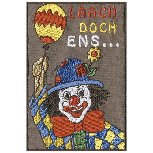 Aufnäher clown mit - aufnÄher, luftballon