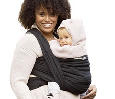 Hoppediz Baby-Tragetuch - für Neugeborene ab Geburt 2-9 kg 100 % Baumwolle