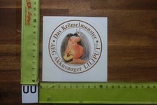 Alter Aufkleber Handwerk Elektrotechnik Akkusauger AEG LILIPUT Krümelmonster