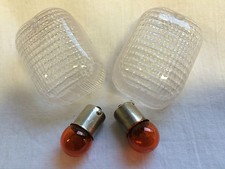 Satz weiße Blinker Gläser