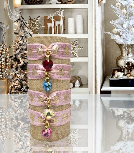 Textil armband mit - mit, swarovski