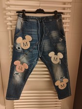 Mickey Damen Baggy Jeans Hose - Gr. 42/44